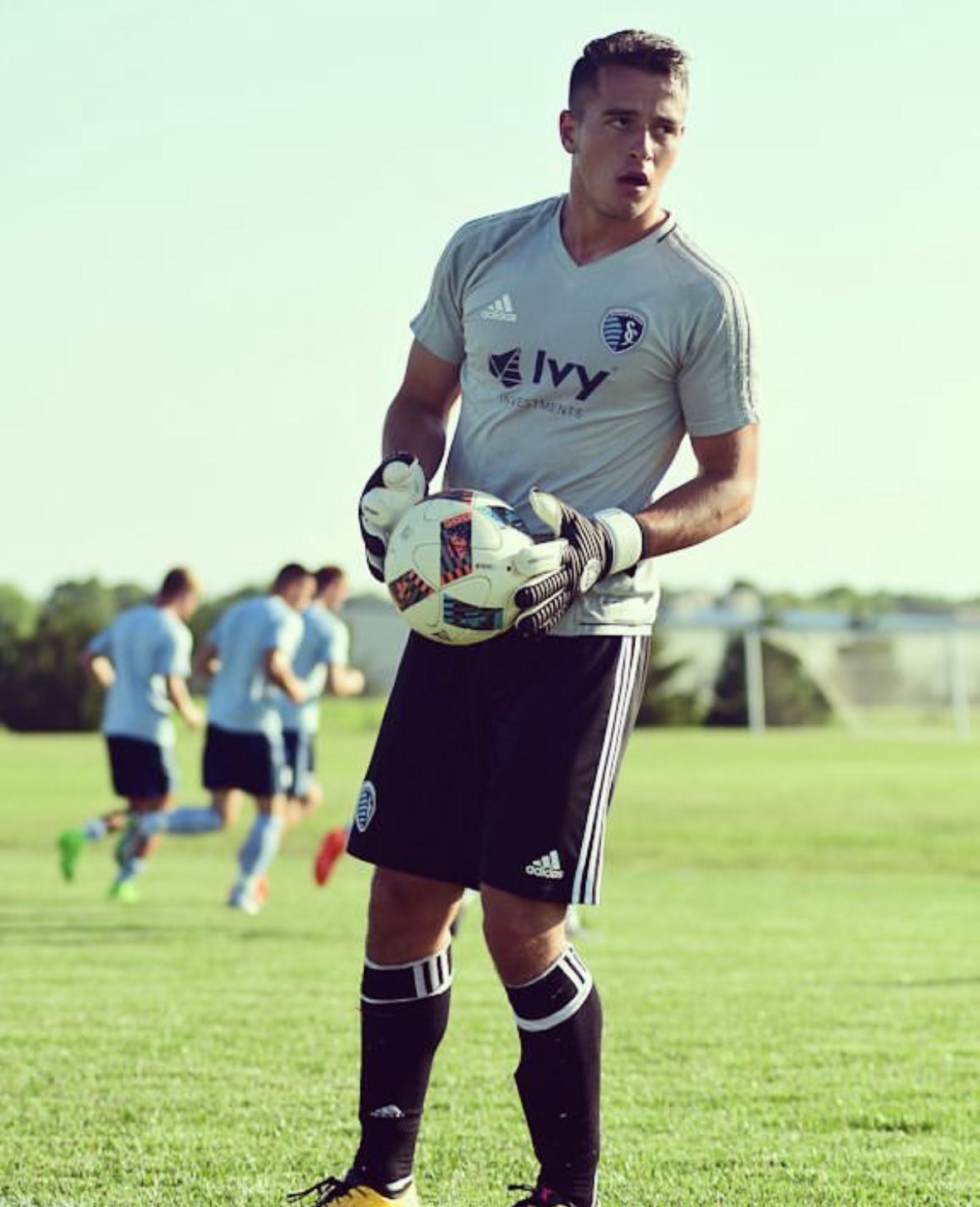 Coach JP Riesco goalkeeper training